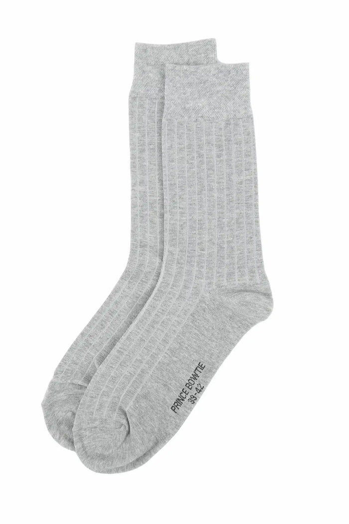 Chaussettes homme en coton – Structure côtelée