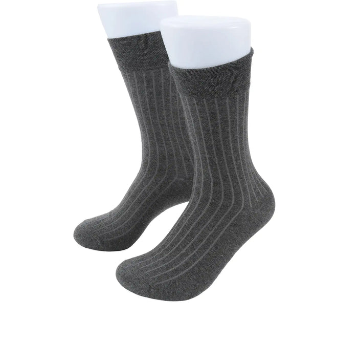 Chaussettes homme en coton – Structure côtelée