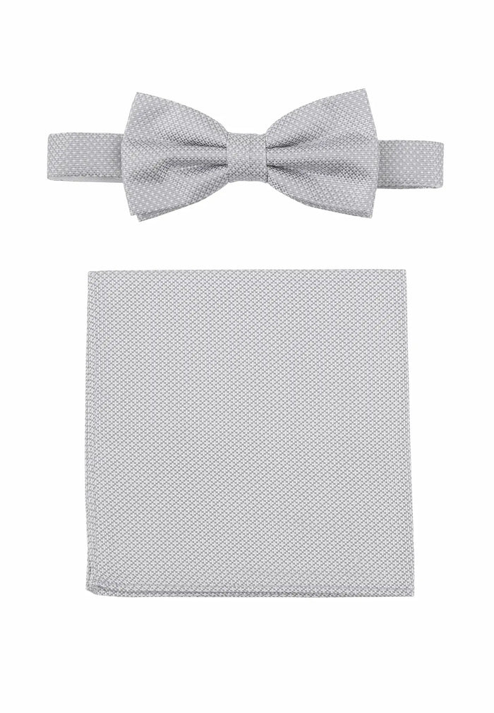 Ensemble cravate papillon et pochette – Microstructure