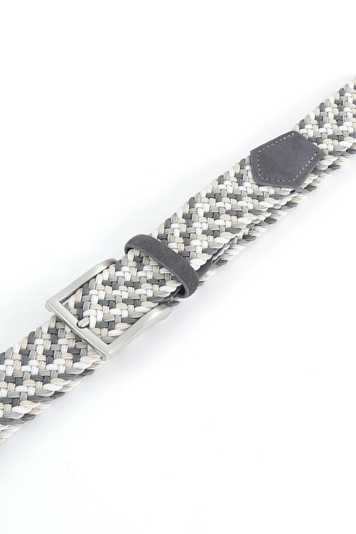 Ceinture tressée élastique pour homme - Multicolore