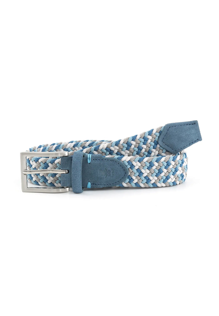 Ceinture tressée élastique pour homme - Multicolore
