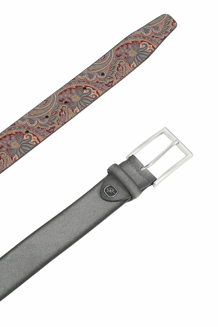 Ceinture en daim pour homme 3,5 cm – Intérieur Paisley