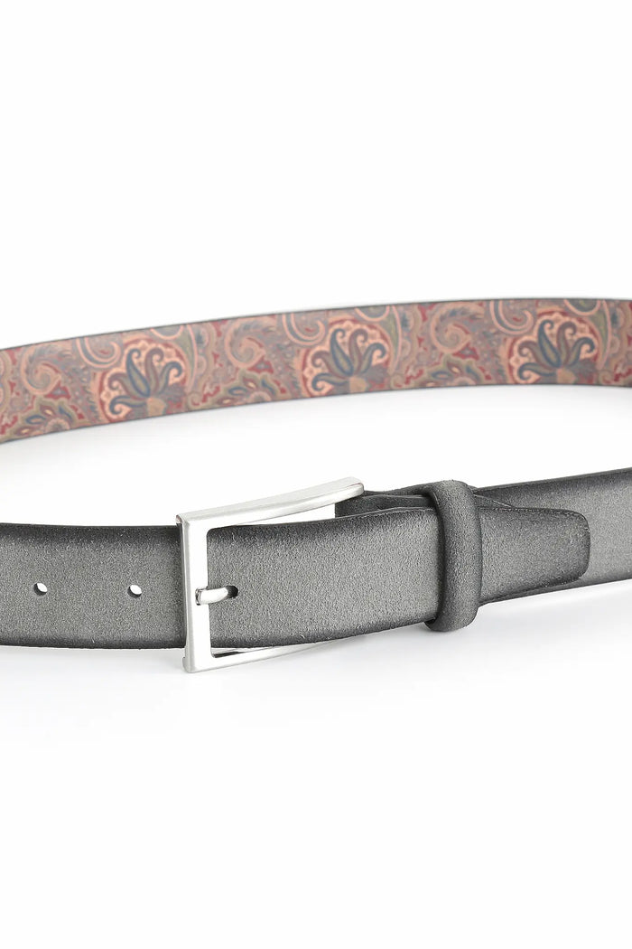 Ceinture en daim pour homme 3,5 cm – Intérieur Paisley
