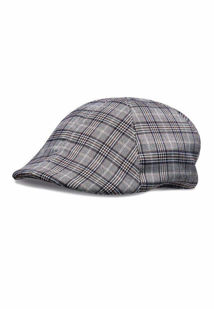 Casquette plate homme Glencheck – Flat Cap