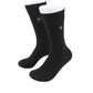 (Schwarz) Herren Socken Uni Baumwolle mit Prince Bowtie Logo – Trageansicht
