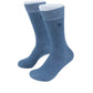 (Hellblau) Herren Socken Uni Baumwolle mit Prince Bowtie Logo – Trageansicht