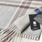 (Grau) Cashmere Schal 100% Kaschmir – Detailansicht Prince Bowtie Label