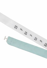 (Mint) Verstellbares Fliegenband Mint mit Hakenverschluss und Größenmarkierung