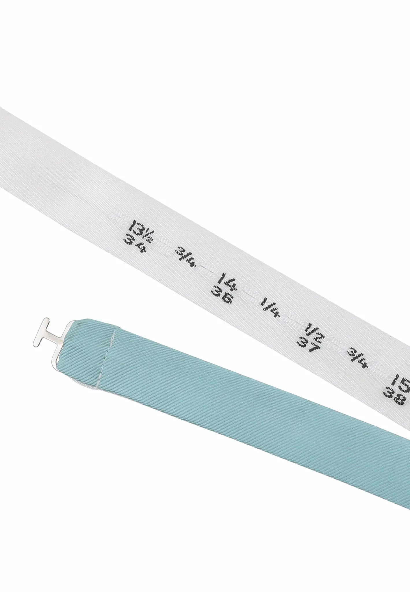 (Aqua) Verstellbares Fliegenband Aqua mit Hakenverschluss und Größenmarkierung