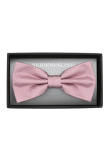 (Rosa) Vorgebundene Herrenfliege aus 100% Seide in Rosa in Geschenkbox
