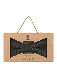 (Anthrazit) Fliege Herren Tweed – Geschenkverpackung Prince Bowtie