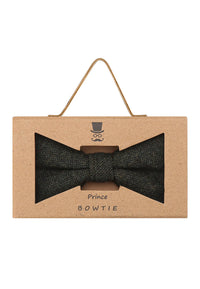 (Dunkelgrün) Fliege Herren Tweed – Geschenkverpackung Prince Bowtie