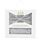 (Silber) Fliege Einstecktuch Set Paisley Seide – Sterlington Geschenkbox Frontalansicht