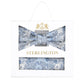 (Hellblau) Fliege Einstecktuch Set Floral Seide – Sterlington Geschenkbox Frontalansicht