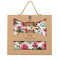 (Rot) Fliege Einstecktuch Set Blumenmuster – Geschenkverpackung Prince Bowtie