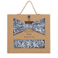(Hellblau) Fliege Einstecktuch Set Blumenmuster – Geschenkverpackung Prince Bowtie