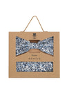 (Hellblau) Fliege Einstecktuch Set Blumenmuster – Geschenkverpackung Prince Bowtie