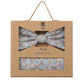 (Beige) Fliege Einstecktuch Set Medaillon-Muster – Geschenkverpackung Prince Bowtie