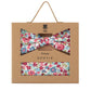 (Koralle) Fliege Einstecktuch Set Blumenmuster Baumwolle – Geschenkverpackung Prince Bowtie