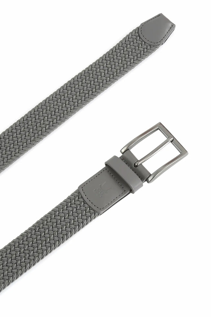 Ceinture tressée élastique pour homme - Unie