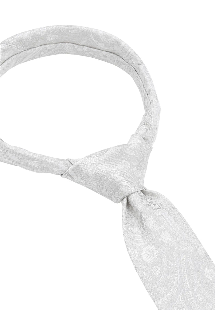 Cravate de mariage et pochette pour homme en soie – Paisley