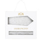 (Champagner) Krawatte Einstecktuch Set Paisley Seide – Sterlington Geschenkbox Frontalansicht