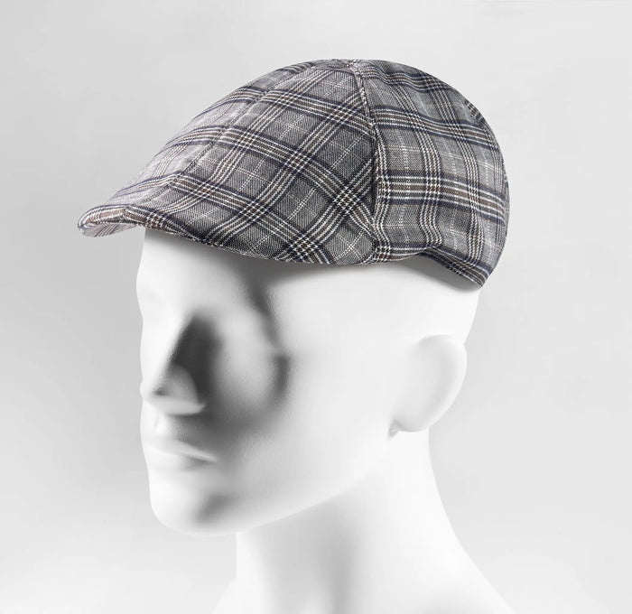 Casquette plate homme Glencheck – Flat Cap