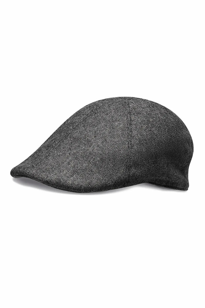 Casquette plate en tweed pour homme – Flat Cap