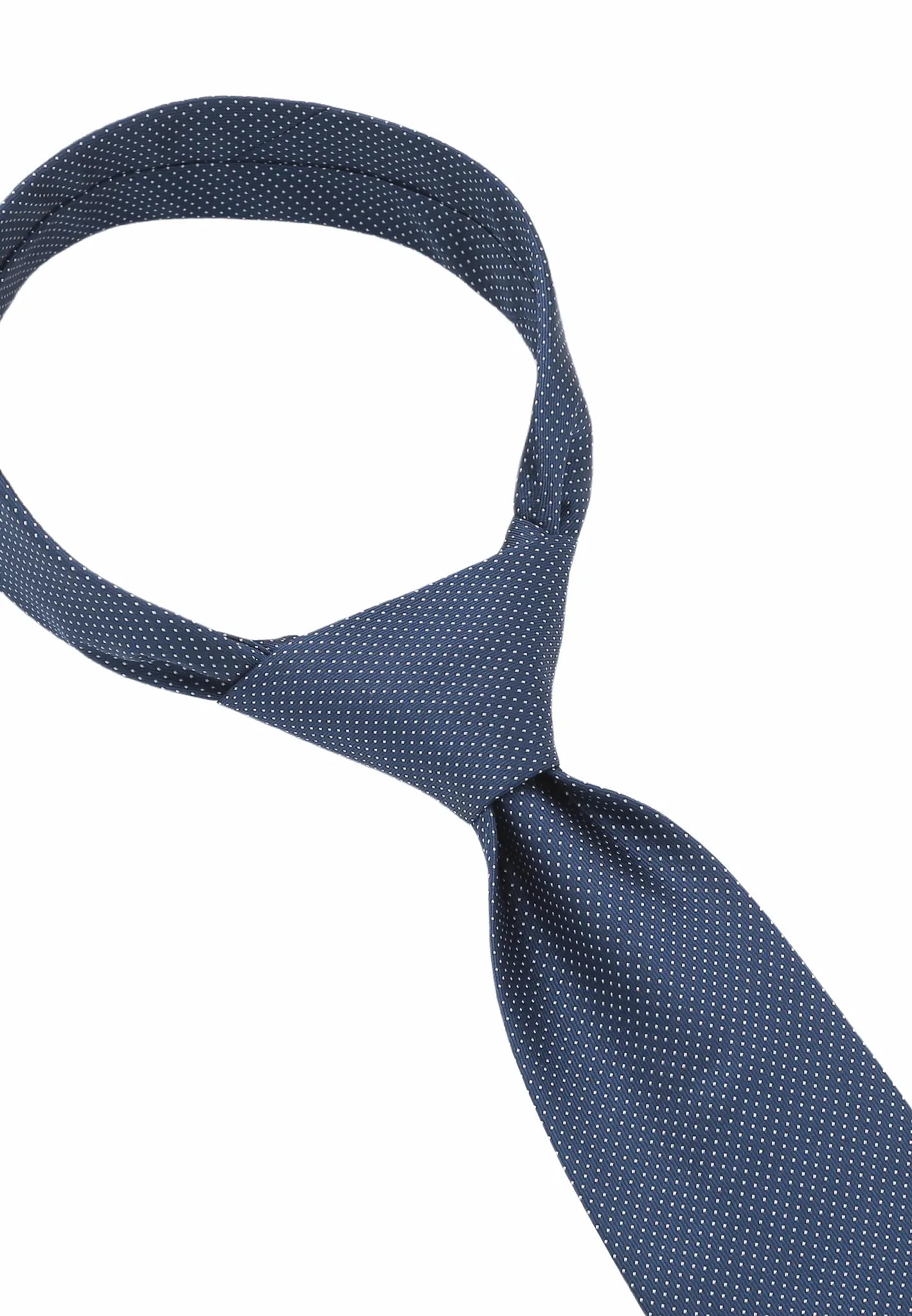 (Dunkelblau) herren seidenkrawatte picote detailansicht eleganter look
