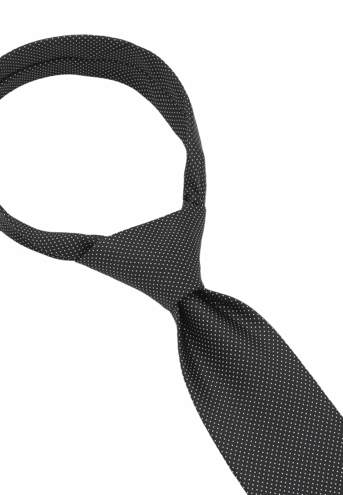 (Schwarz) herren seidenkrawatte picote detailansicht eleganter look