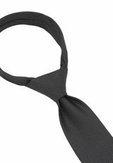 (Schwarz) herren seidenkrawatte picote detailansicht eleganter look