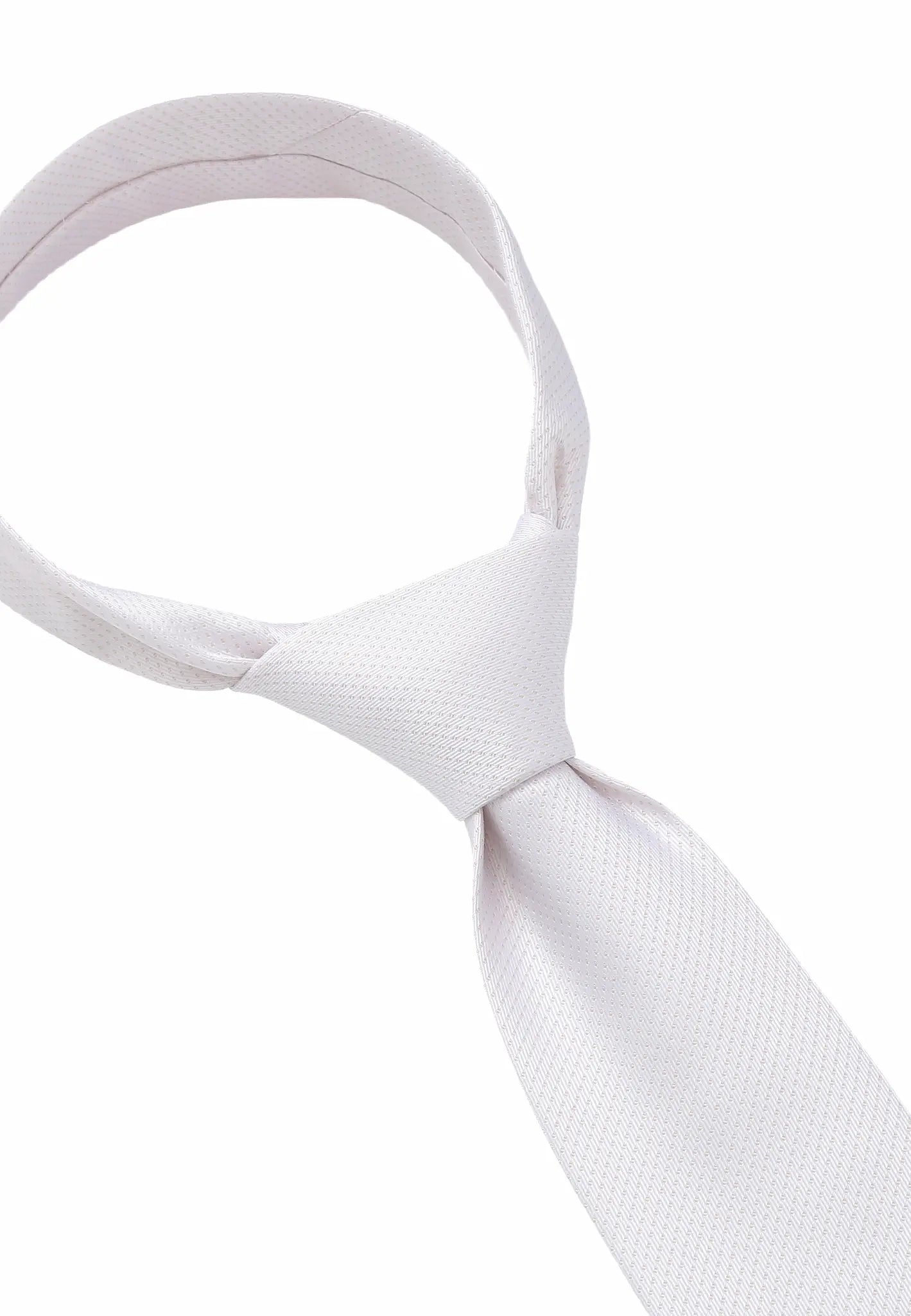 (Weiß) herren seidenkrawatte picote detailansicht eleganter look