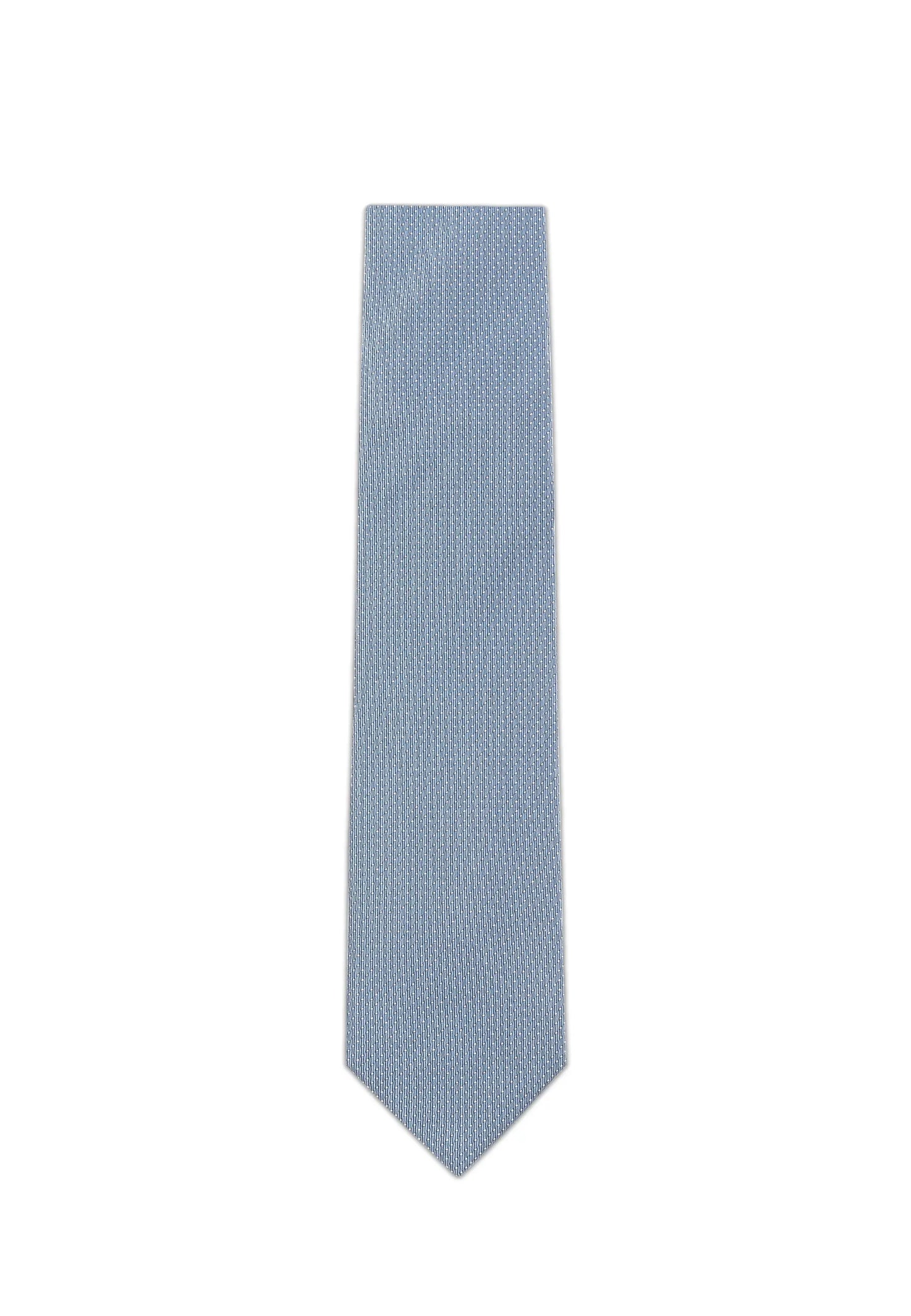 (Oceanblau) picote seidenstruktur herren krawatte muster close up