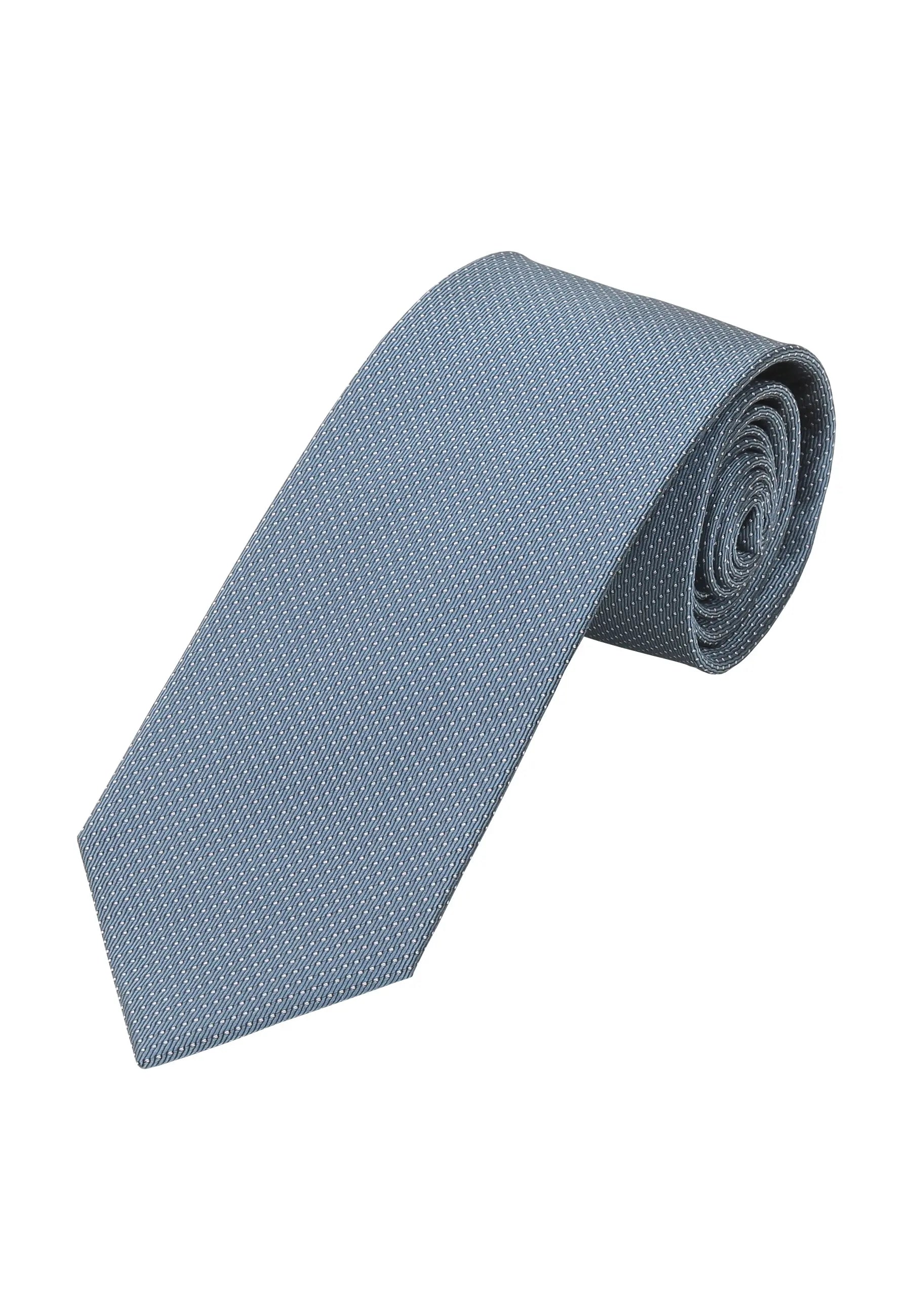(Oceanblau) krawatte herren 100 prozent seide picote 7 cm gerollt