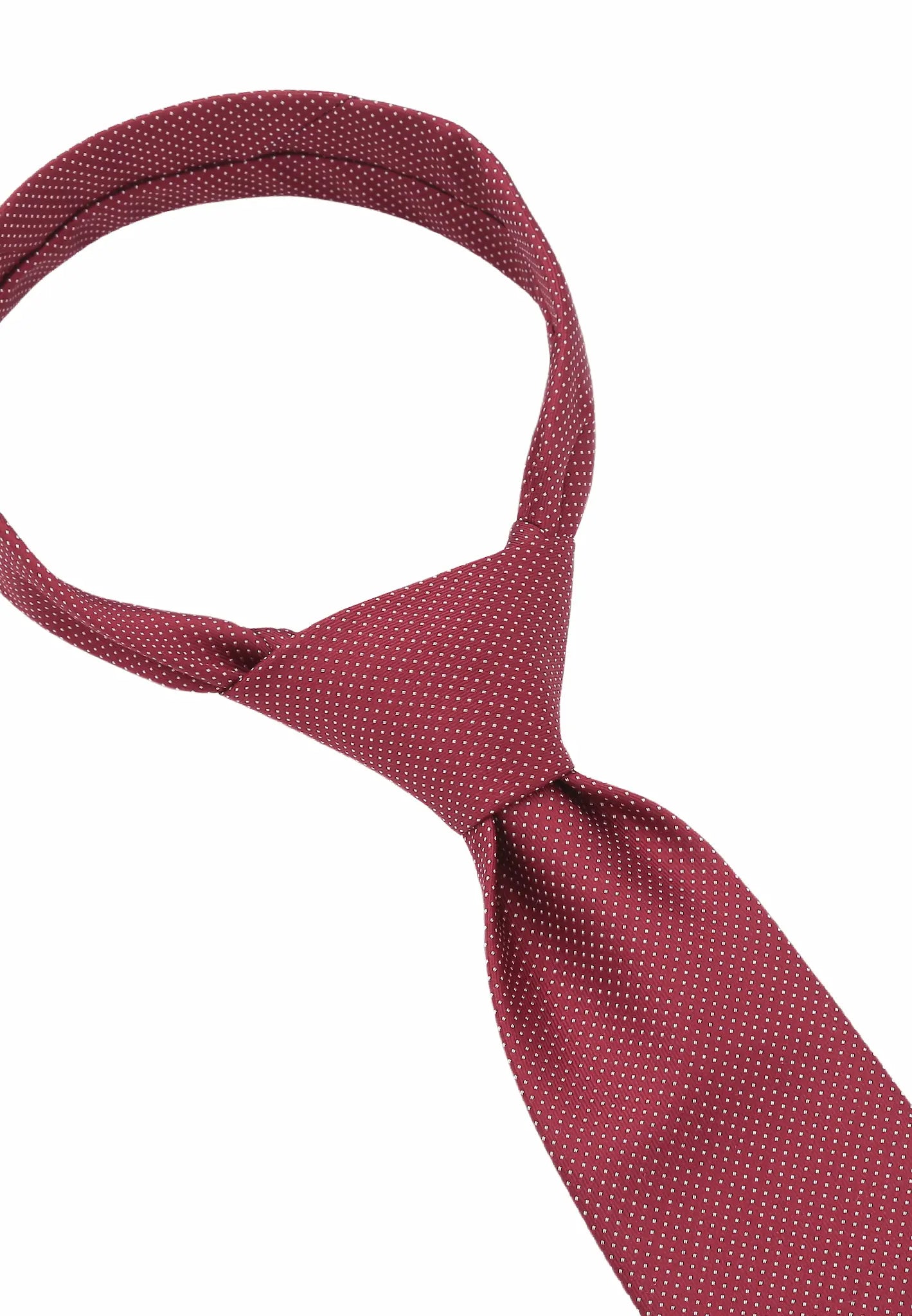 (Bordeaux) herren seidenkrawatte picote detailansicht eleganter look