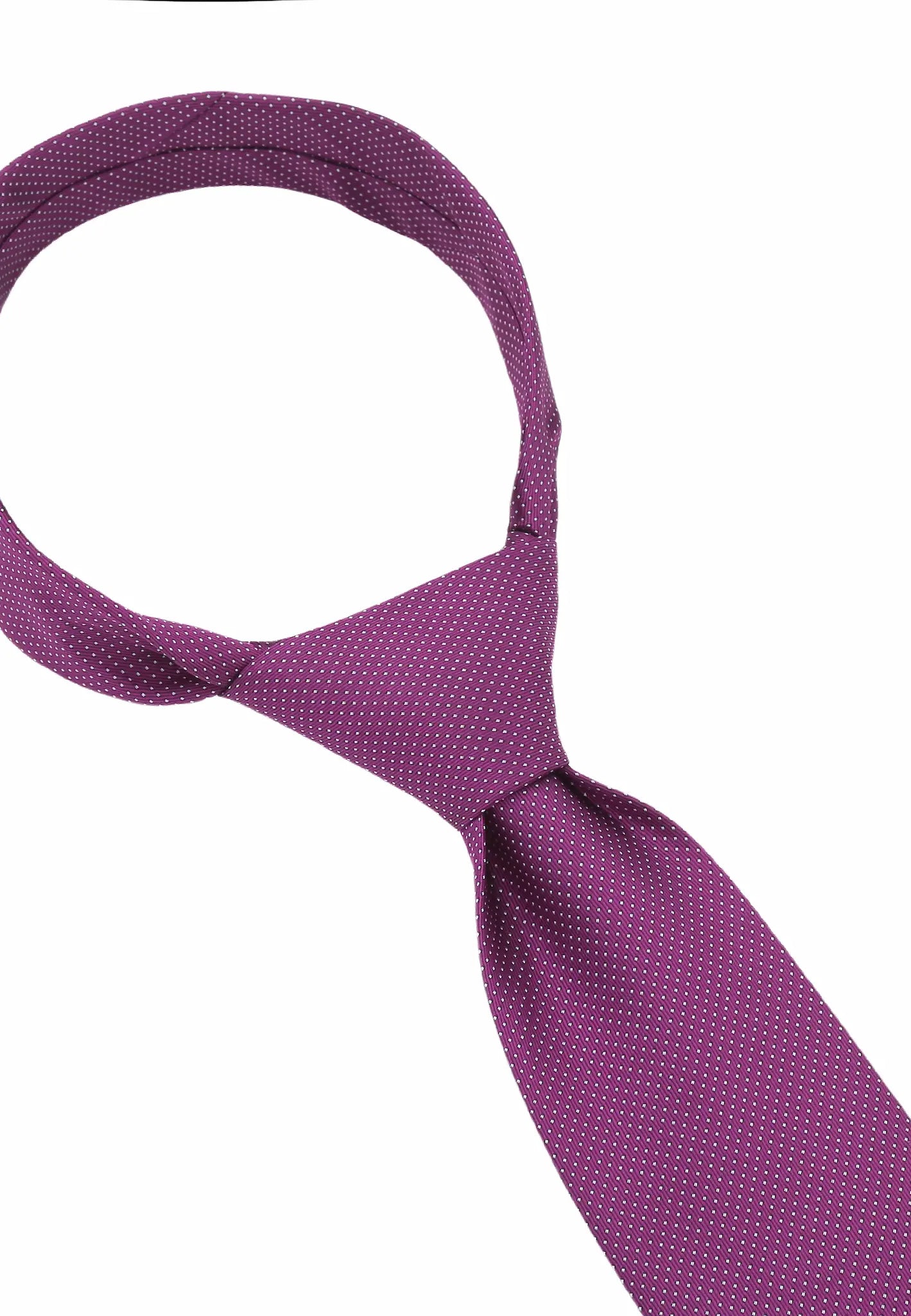 (Lila) herren seidenkrawatte picote detailansicht eleganter look