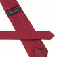 (Mittelrot) Uni Krawatte Rückseite mit Label Detailaufnahme