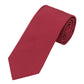 (Bordeaux) Uni Krawatte 7cm–7.5cm gerollt Vorderansicht
