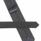 (Schwarz Uni) Rückseite schwarze Trauerkrawatte aus Seide mit Label, 7,5cm