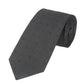 (Schwarz Mikrostruktur) Schwarze Trauerkrawatte aus 100% Seide mit dezenter Musterstruktur, 7,5cm