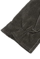 (Dunkelbraun) Wildlederhandschuhe Herren – Bund und Handgelenkpartie
