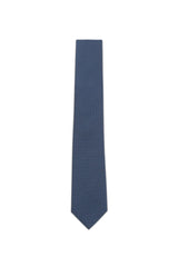 (Dunkelblau) Picoté Krawatte Herren 100% Seide 6cm Produktansicht