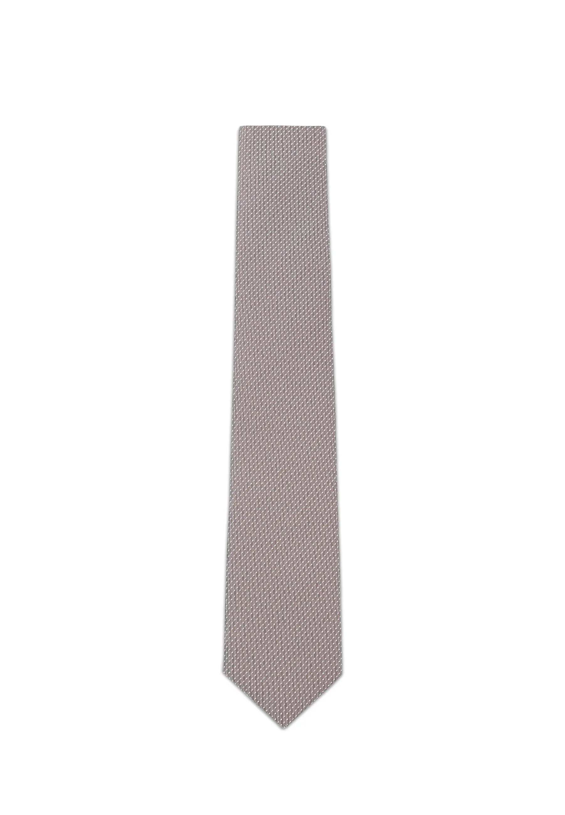 (Beige) Picoté Krawatte Herren 100% Seide 6cm Produktansicht