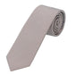 (Beige) Picoté Krawatte Herren 100% Seide 6cm gerollt