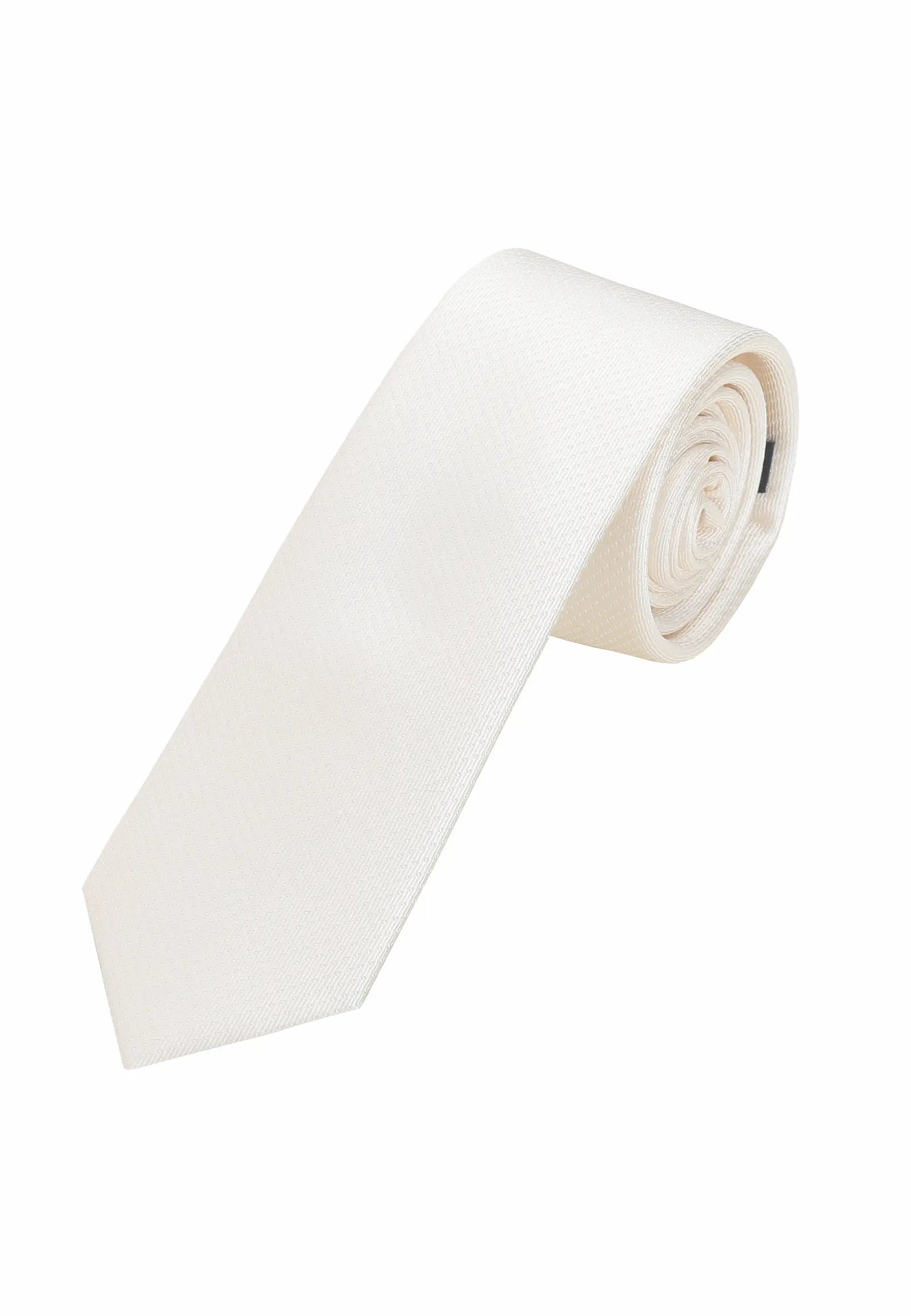 (Champagner) Picoté Krawatte Herren 100% Seide 6cm gerollt