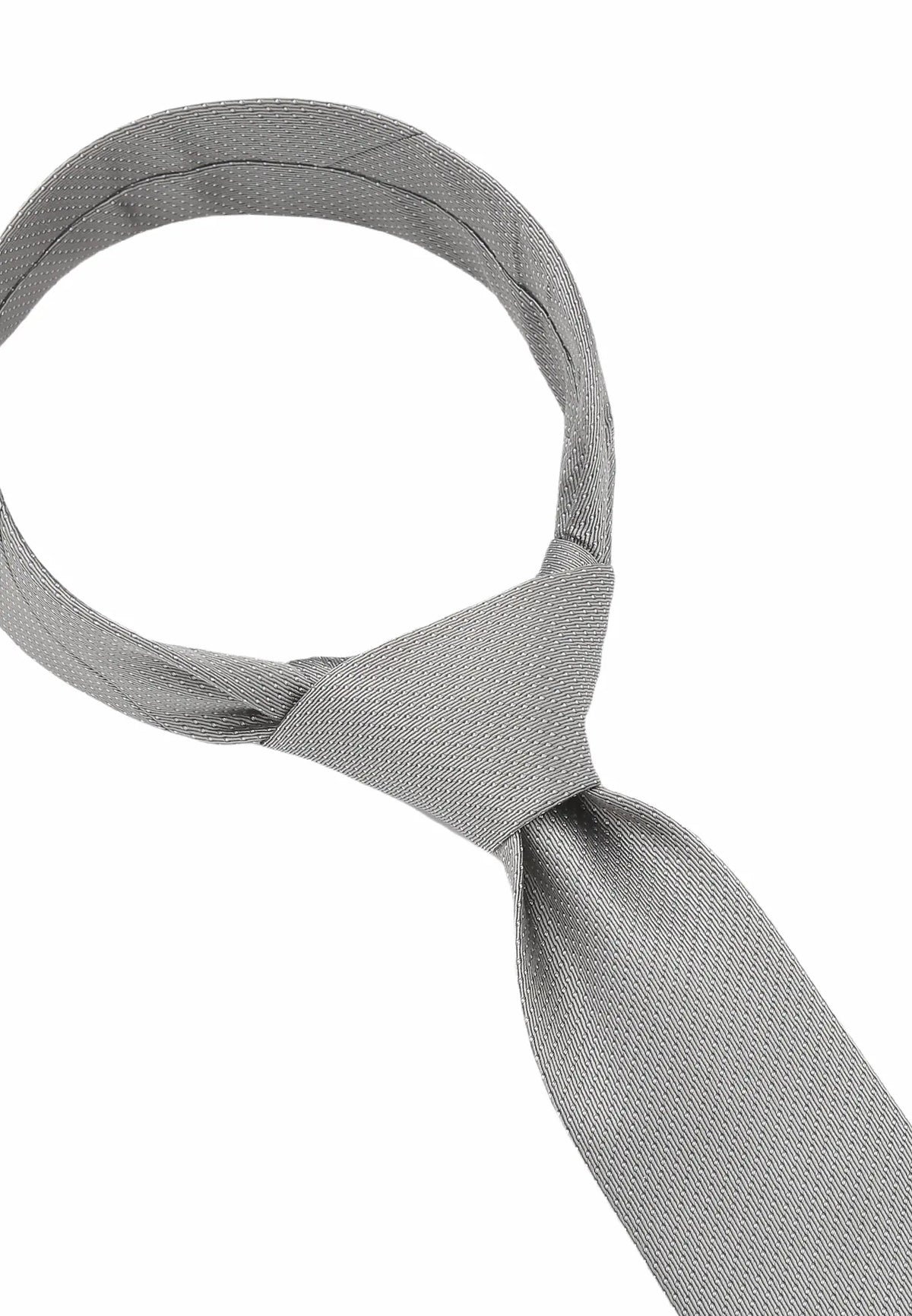 (Hellbeige) Picoté Krawatte Herren 100% Seide 6cm gebundenes Detail