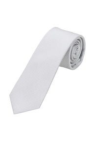 (Hellgrau) Picoté Krawatte Herren 100% Seide 6cm gerollt