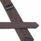 (Dunkelbraun) Uni Seidenkrawatte 6cm Rückseite mit Label Detail