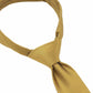 (Messing) Uni Seidenkrawatte 6cm Knotenansicht Detail Seidenglanz