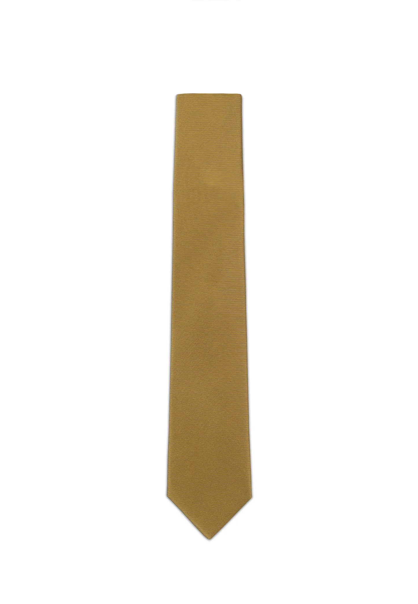 (Messing) Uni Seidenkrawatte Herren 6cm schmal in voller Länge